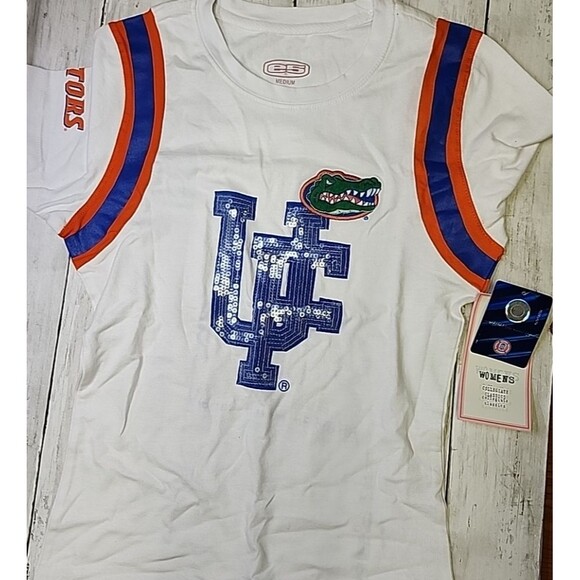 Tops - NWT Fanatics Women’s Florida Gators T-Shirt Size S Embroidered and With Sequins